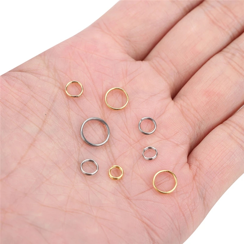 Diy Key Ring Accessories Materials Aperture Double Ring - Temu