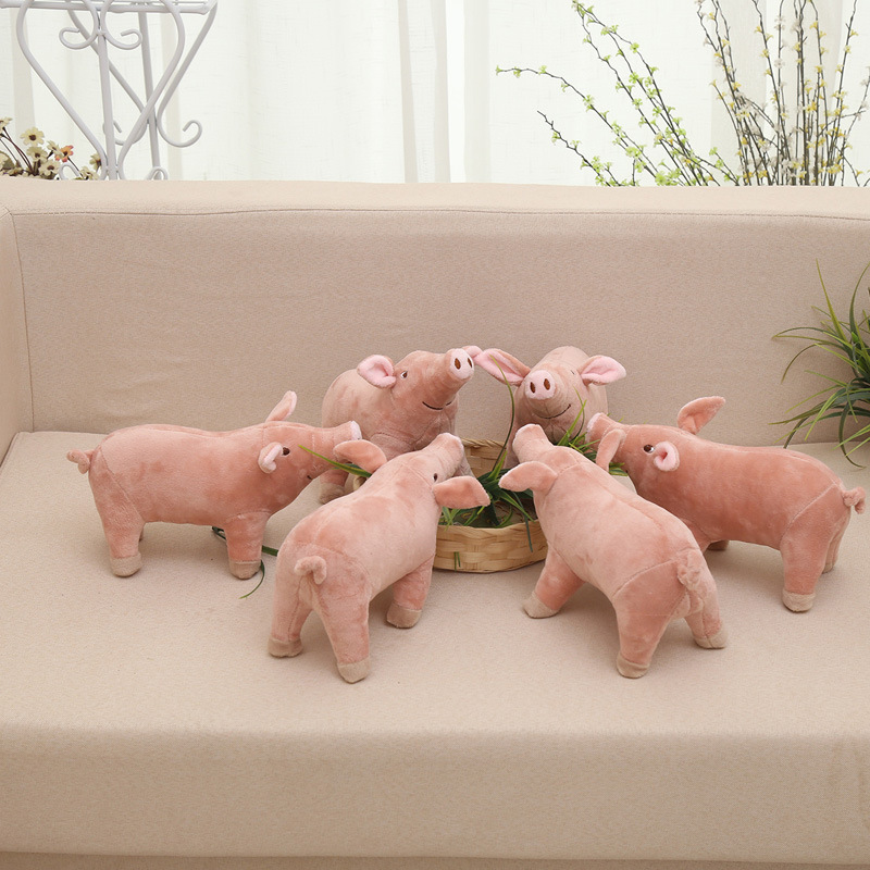 8 66inch simulated pigs plush toys stuffed reallife animals pigs doll for kids birthday gifts 0