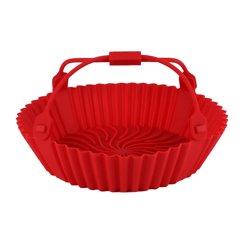 Air Fryer Silicone Tray Foldable Round Silicone Gasket Easy - Temu