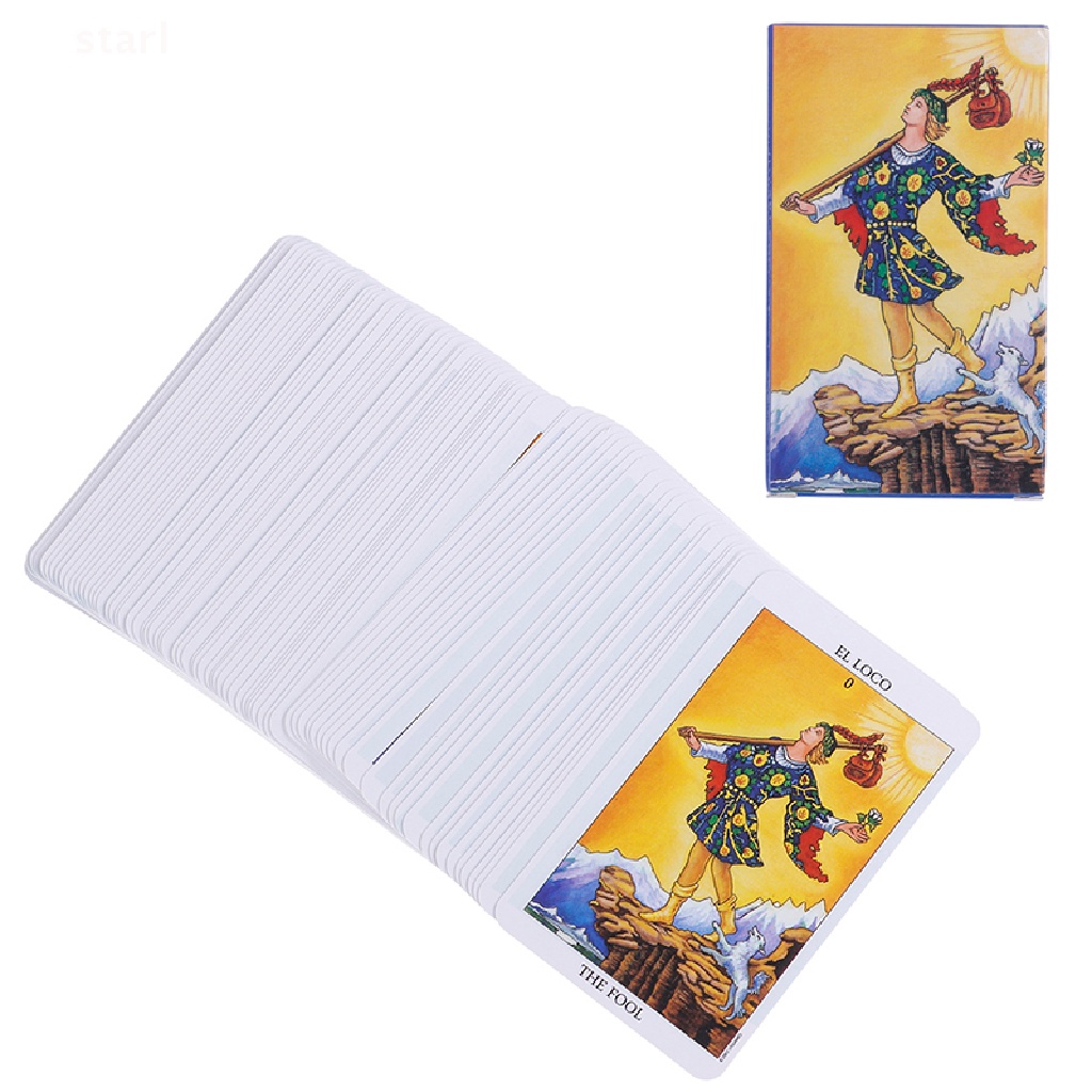 Tarot Rider Waite Cartas Tarot-Tarot Baraja Vintage Tarot Deck con Manual  en Papel Ingles, Cartas del Tarot de Patrones Coloridos Juego de Cartas  Adulto Juego de Mesa Interactivo en Inglés, 12 x