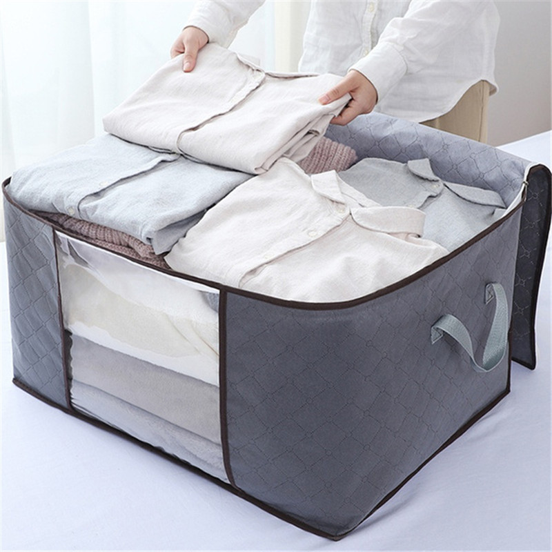 Durable Large Storage Bags With Handles Foldable Closet - Temu