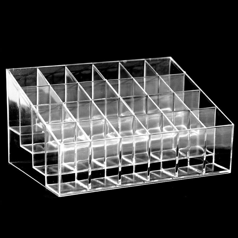 Caja de almacenamiento con 9 compartimentos para pintalabios, organizador  de pintalabios, vitrina transparente B Yuyangstore Organizador de  pintalabios