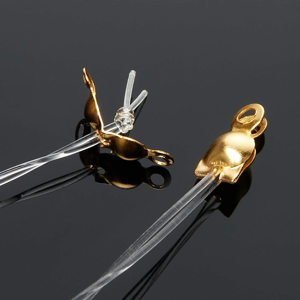 Connector Clasp Fit Metal Ball Chain End Crimps Beads Temu