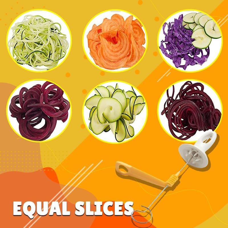 1Set Potato Spiral Cutter Cucumber Slicer Kitchen Accessories Vegetable  Spiralizer Spiral Potato Cutter Slicer Kitchen Gadgets