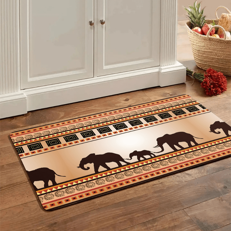 Athvotar Carpet Geometry Print Kitchen Rug Nordic Rug Kitchen Mats for Floor  Waterproof Entrance Door Mats Decor for Home in 2023