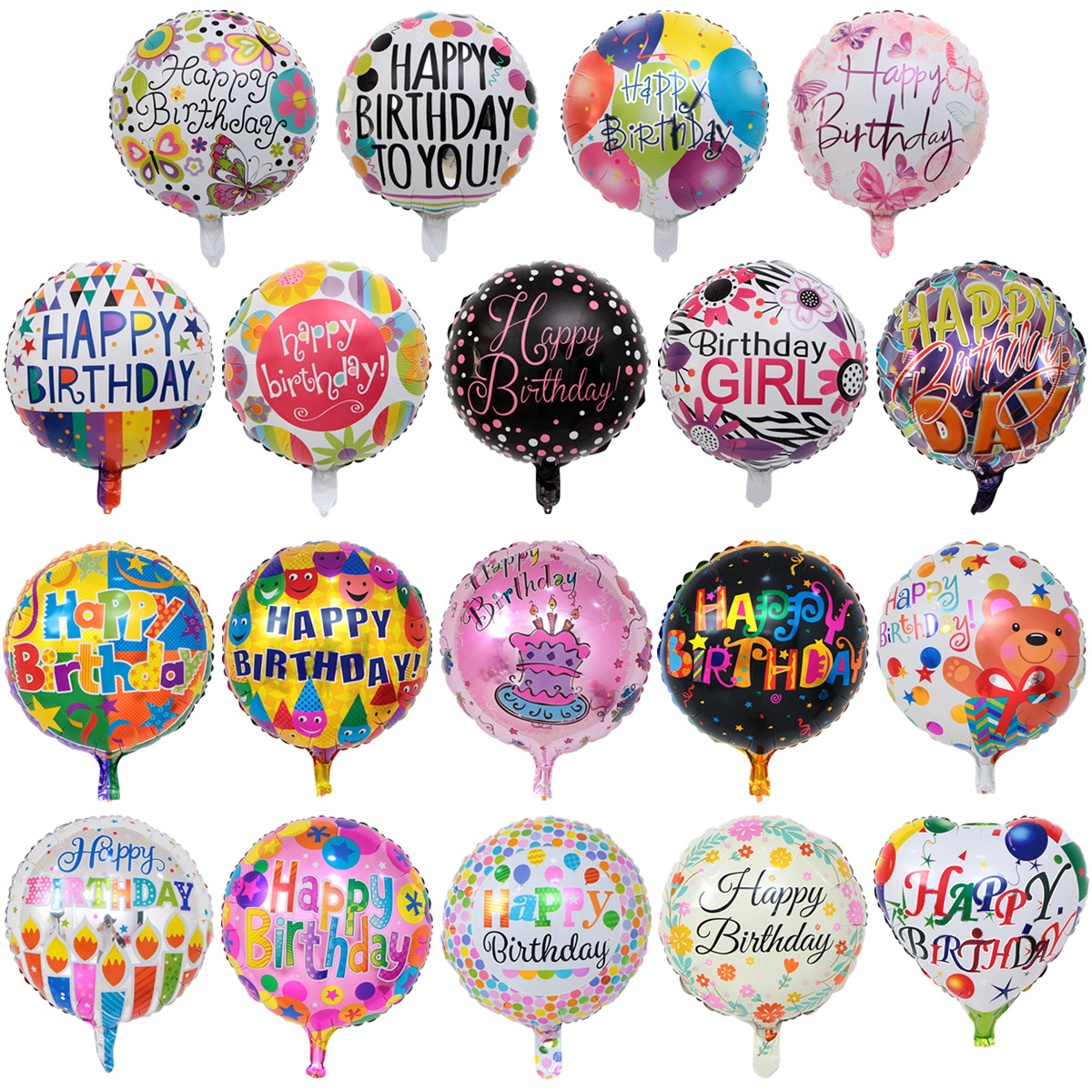 Foil Ballon Happy Birthday 18