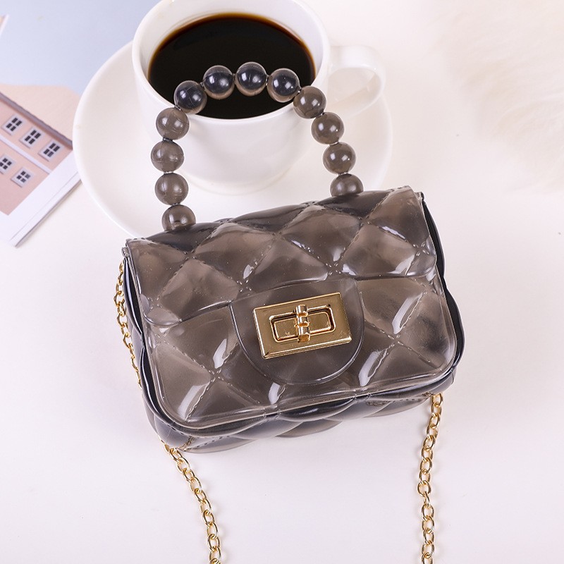 Mini Clear Buckle Decor Square Bag