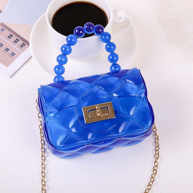 Mini Chain Decor Square Bag With Coin Purse