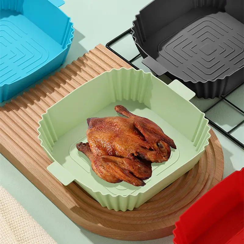 Tarmeek Air Fryer Silicone Liners Square, Air Fryer Silicone Pot