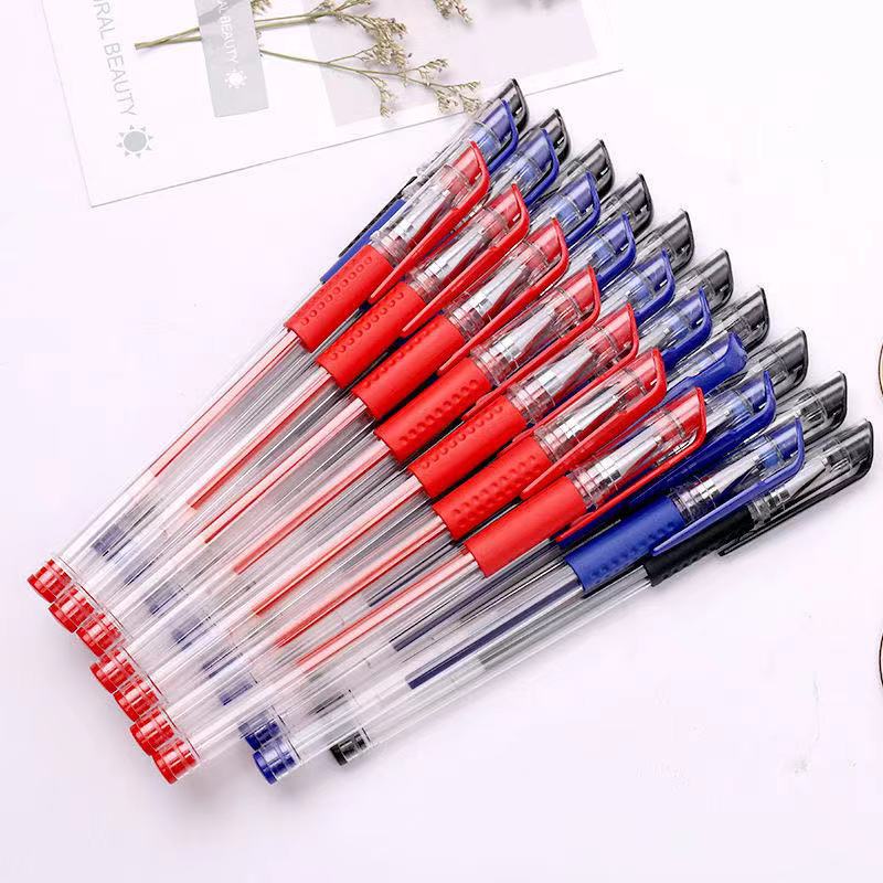 Gel Pens Set Black Blue Red Refill Gel Pen Bullet Tip School - Temu