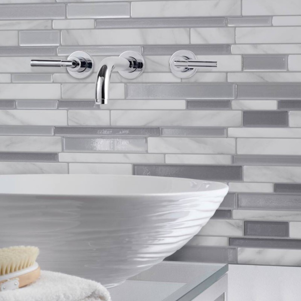 Smart Tiles Peel & Stick Self-Adhesive Kitchen & Bathroom Wall