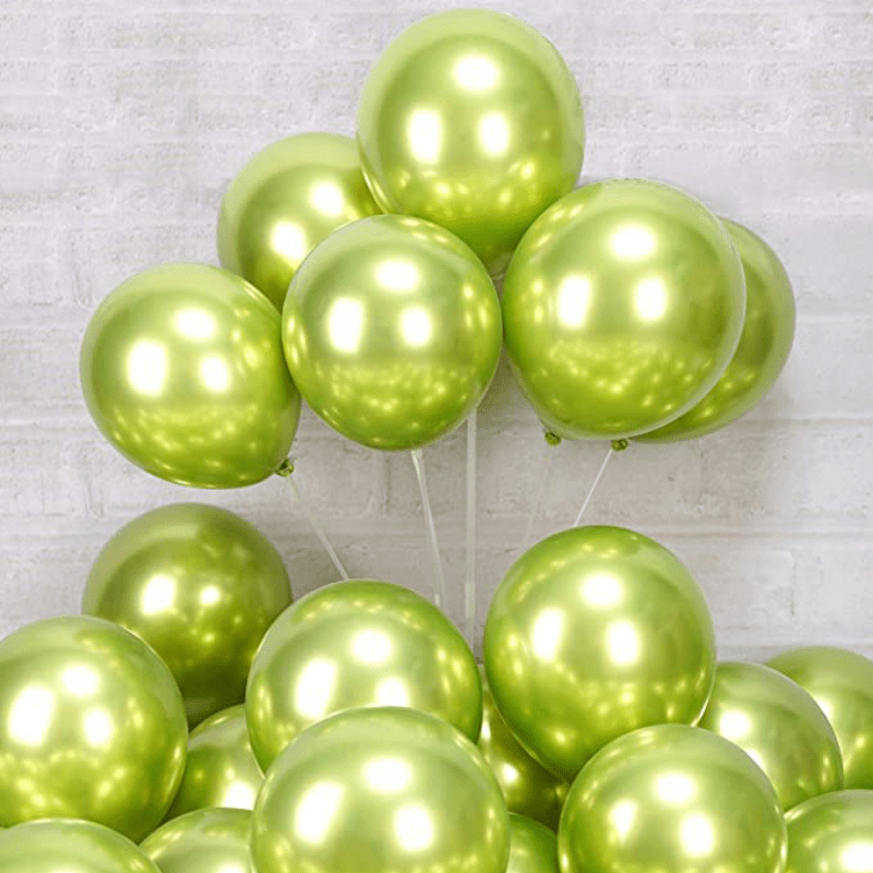 Globos verdes, 50 unidades, globos verdes de 5 pulgadas, globos de látex  verdes, globos para decoración de arco, decoraciones de cumpleaños rojas