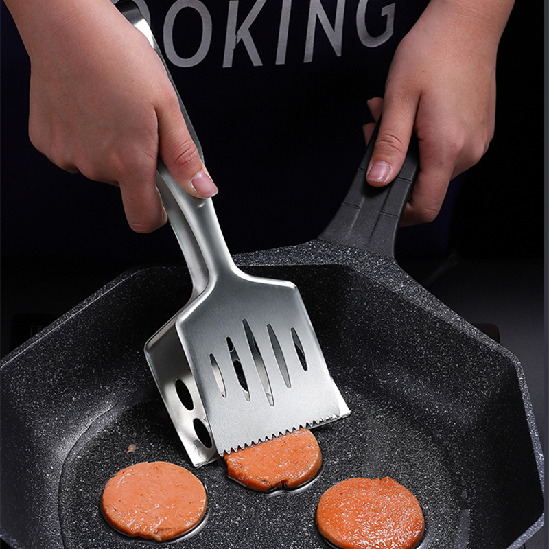 1pc 304 acier inoxydable Steak pinces à nourriture spatule à frire Barbecue  pince à poisson pain pince à viande vidange huile pelle accessoires de  cuisine - Temu Belgium