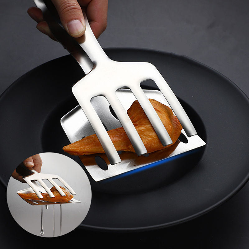 1pc 304 acier inoxydable Steak pinces à nourriture spatule à frire Barbecue  pince à poisson pain pince à viande vidange huile pelle accessoires de  cuisine - Temu France