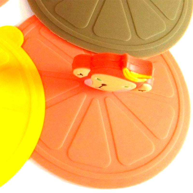 Cartoon Silicone Cup Cover Dustproof Leakproof Tea Coffee Sealed Lids Cap  Anti-dust Seal Suction Airtight Cup Reusable Tool