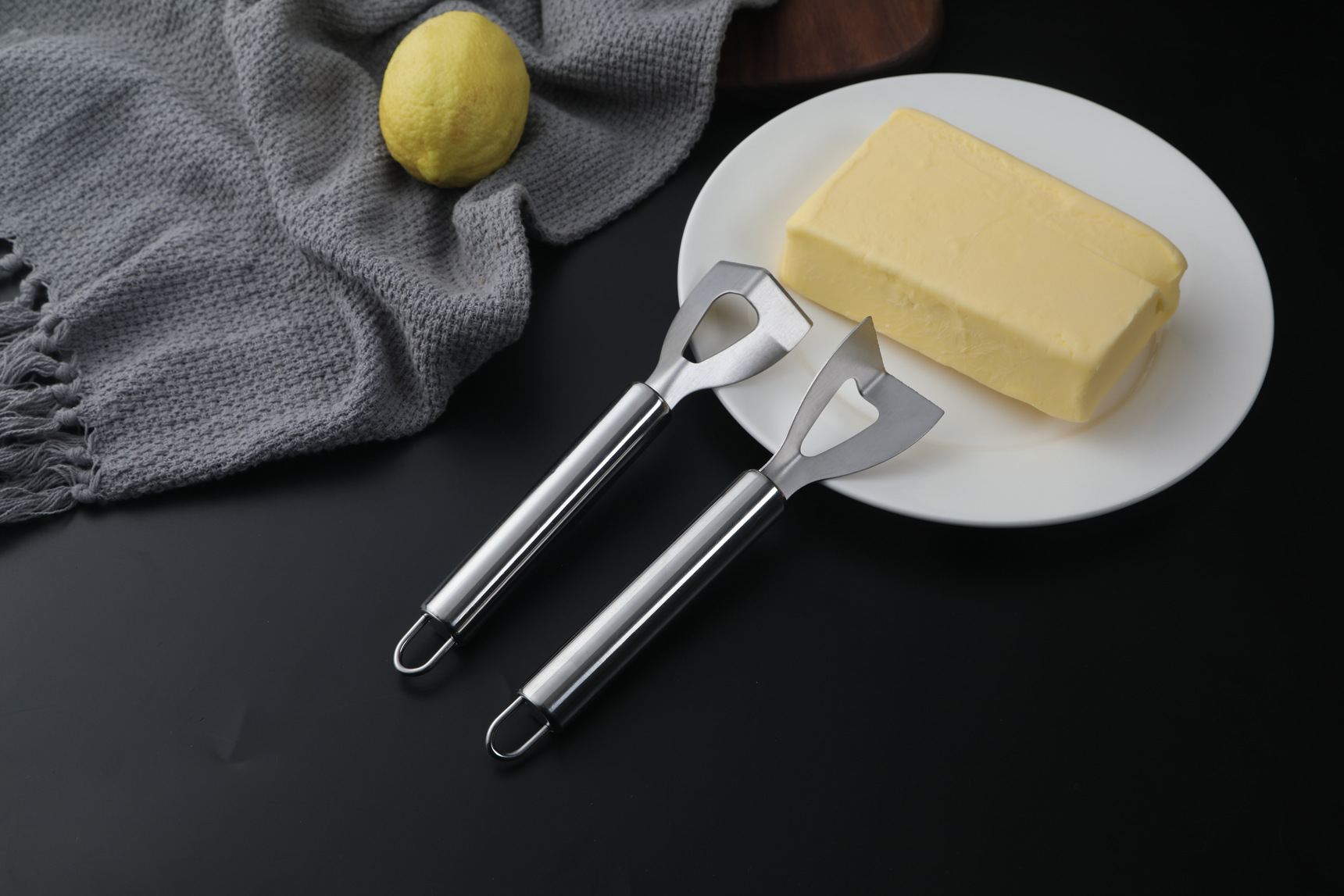 Stainless Steel Cheese Butter Cutter, Non-stick Butter Cheese Slicer,  Kitchen Tools, Kitchen Supplies - Temu