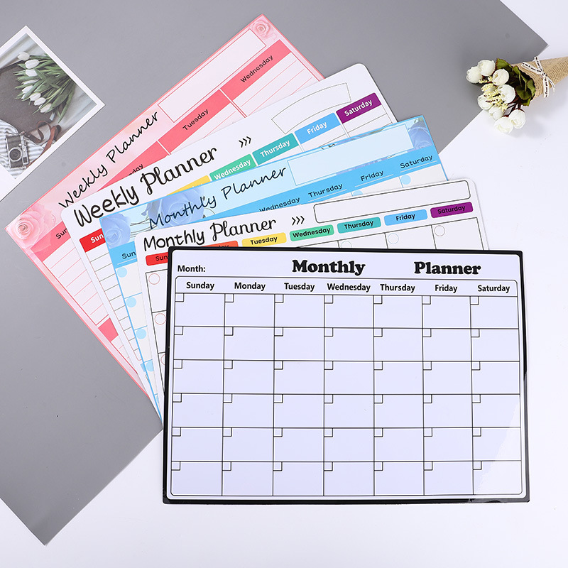 A3 Can Erasable Magnetic Calendar For Refrigerator Monthly Fridge ...