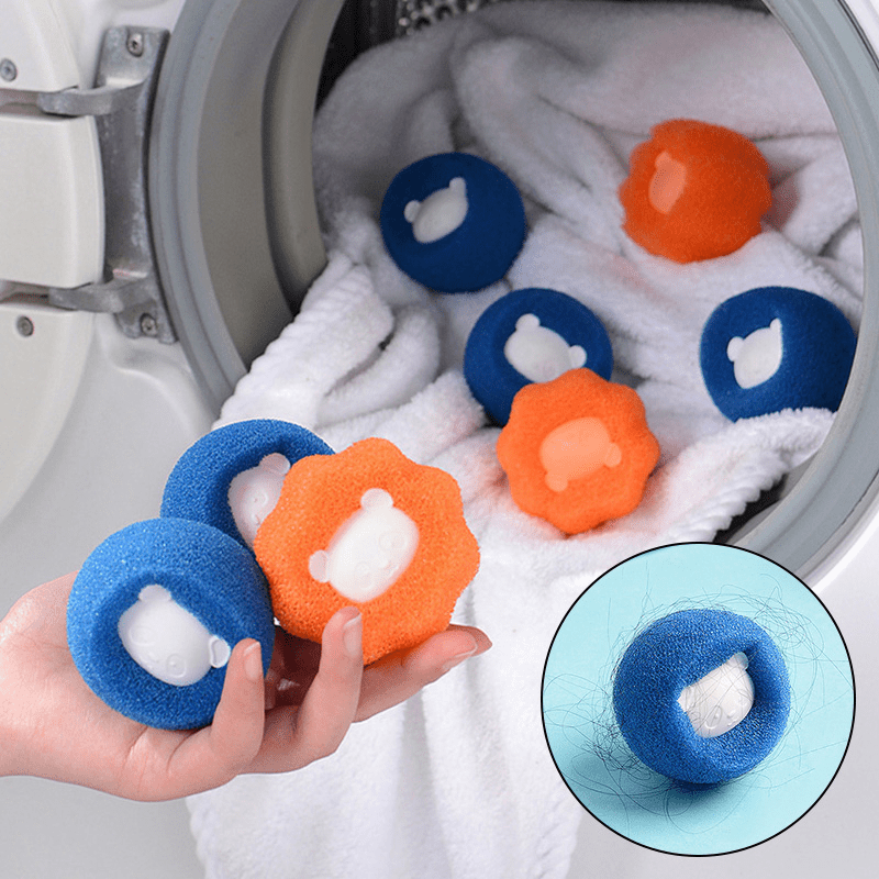 3pcs Hair Removal Ball Washing Machine Sponge Pet Clothes Magic Laundry Ball  Cleaning Ball Hair Removal Ball Anti Tangle Cleaning Tool | Shop On Temu  And Start Saving | Temu