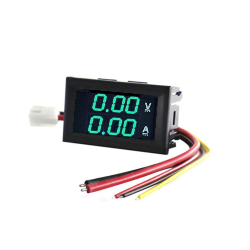 Voltímetro Amperímetro Digital Doble Display DC 0-100V 10A