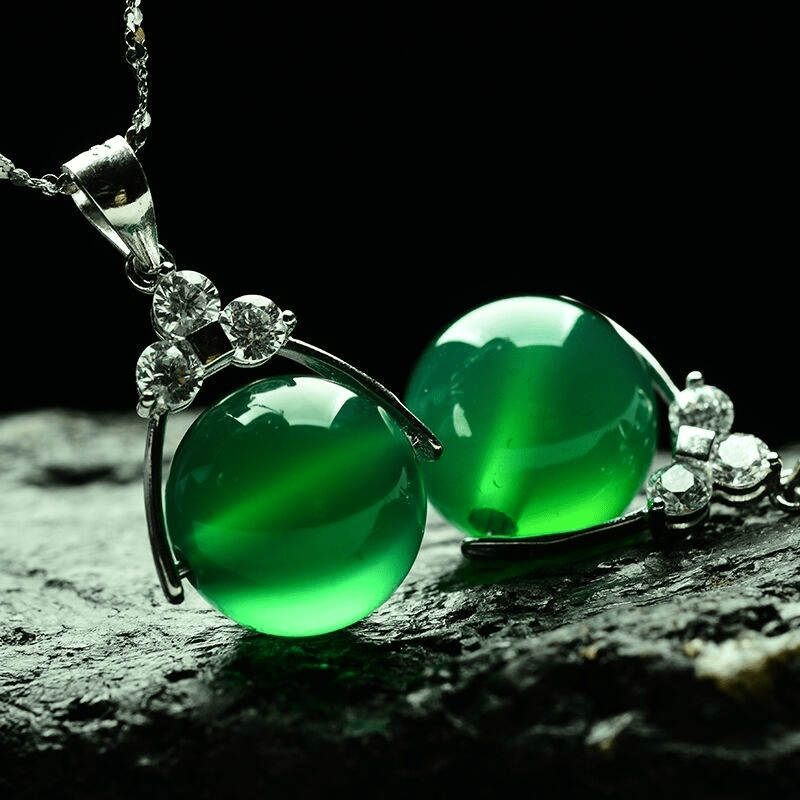 Green sale agate jewellery