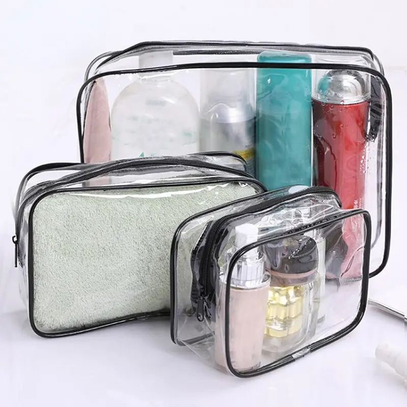 Transparent Waterproof PVC Makeup Pouch Fashion New Clear Cosmetic Bag  Women Makeup Organizer Toiletry Bag Travel Cosmetics Bag - AliExpress