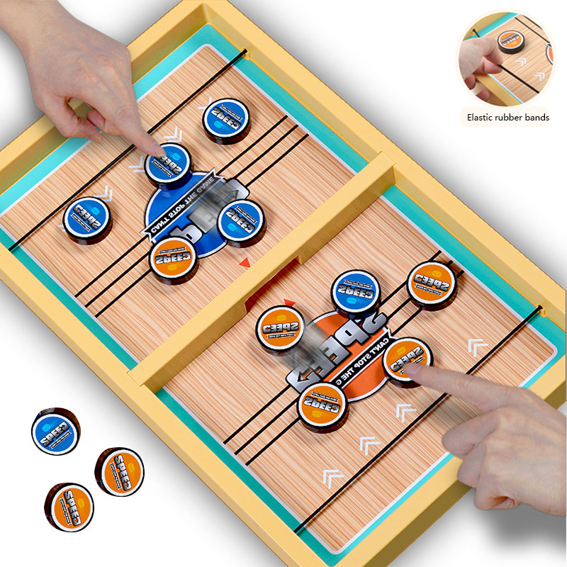  Fast Sling Puck Game,Sling Puck Game, Slingshot Games Toy,Paced  Winner Board Games Toys for Kids & Adults : Sports & Outdoors