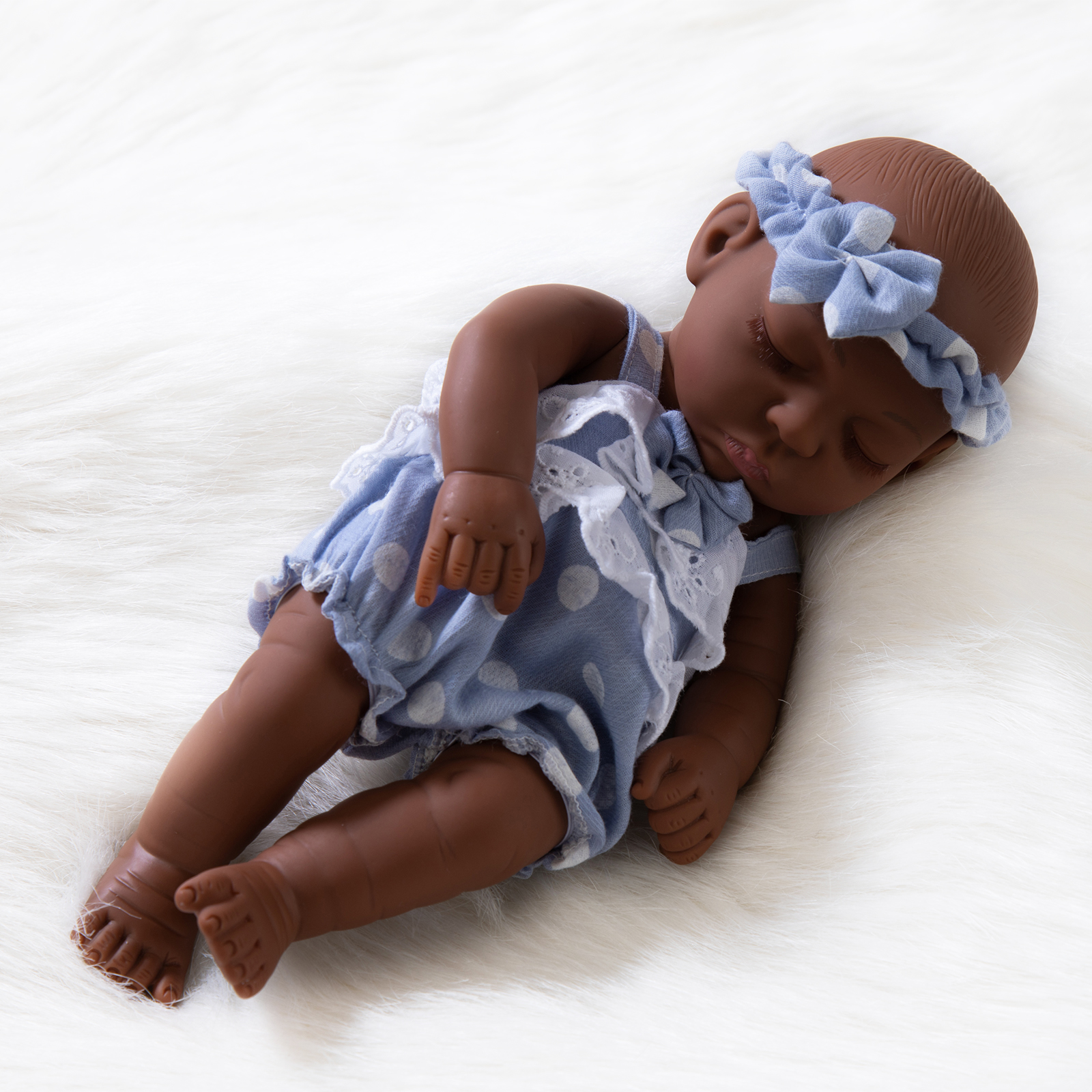 Dark Skin Baby Doll,15in Simulation Real Looking Baby Dolls, Cute Toddler  Roll Play Doll Kids Dress Up Toys, Real Looking Baby Dolls, Family Activiti