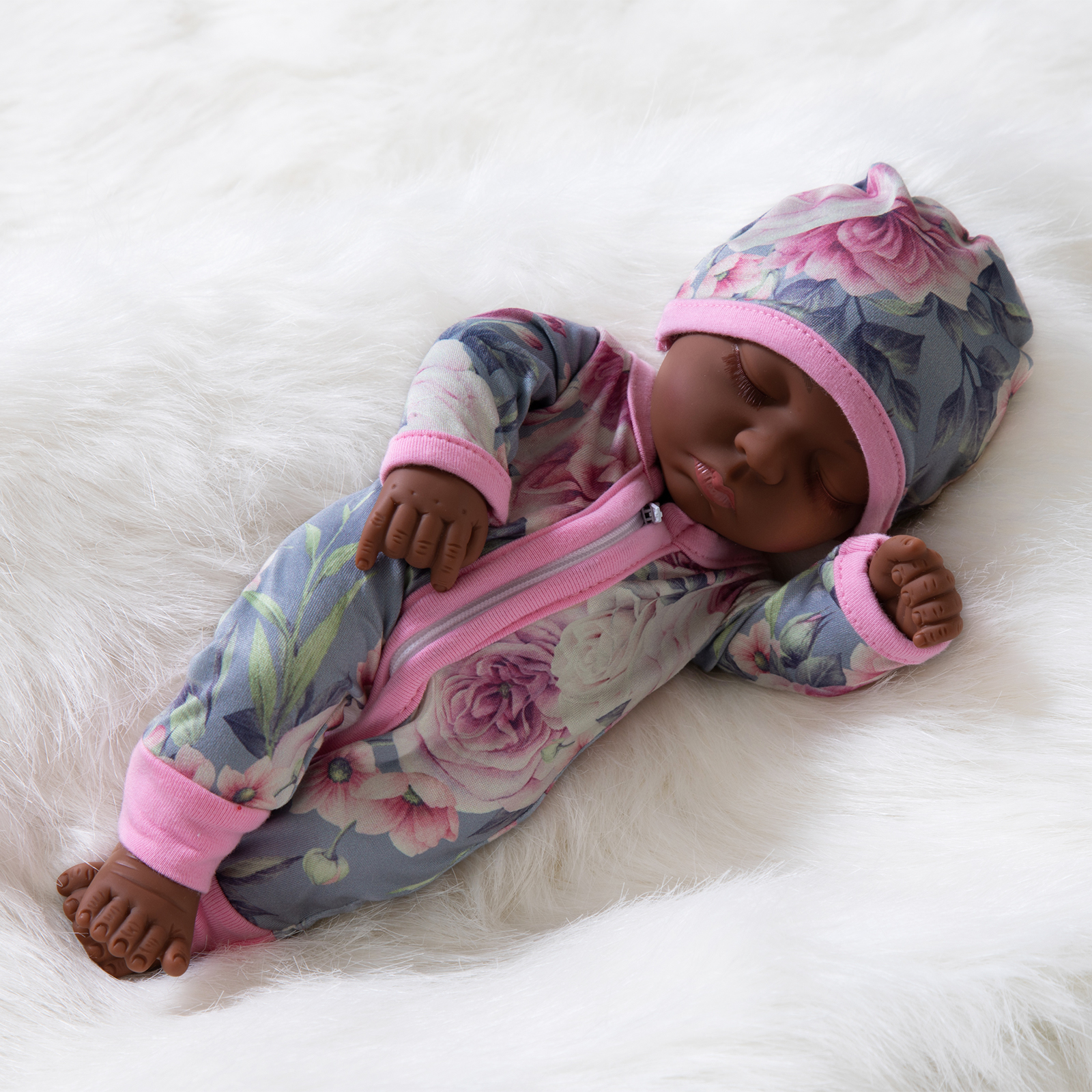 Adorable Black Skin Baby Doll Perfectly Cute Lifelike Reborn - Temu