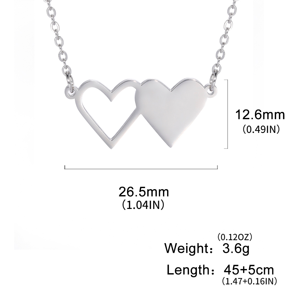 Romantic Water Drop Stainless Steel Pendant Male Choker Necklace Cute Heart  Mailbox Shape Trendy - Temu