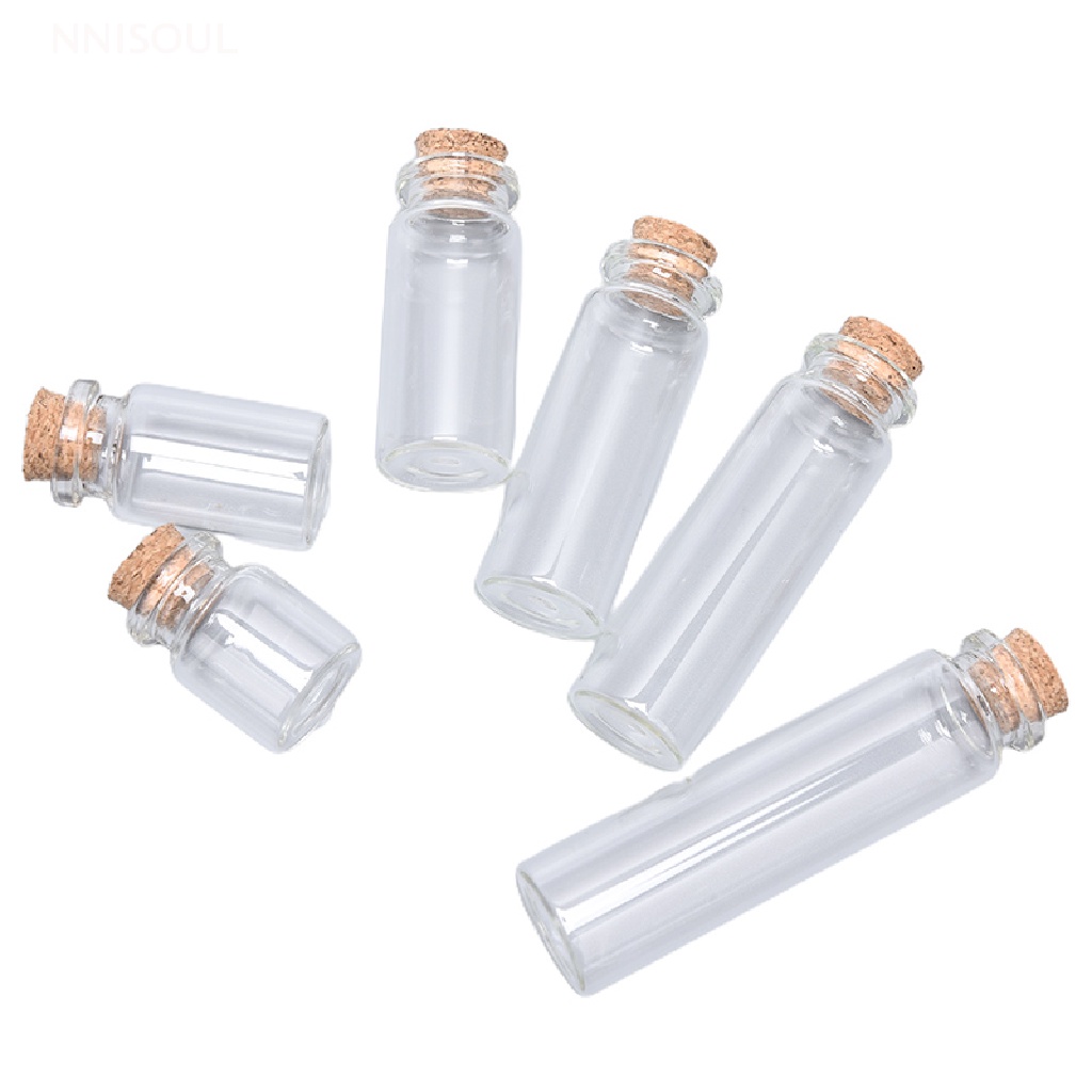 Set 20ml Mini Botellas De Cristal Con El Corcho Del Tapón Transparente  Pequeño Vidrio Vacío Viales Tarros Sub Botella Deriva Botella 30 * 50mm De  13,9 €
