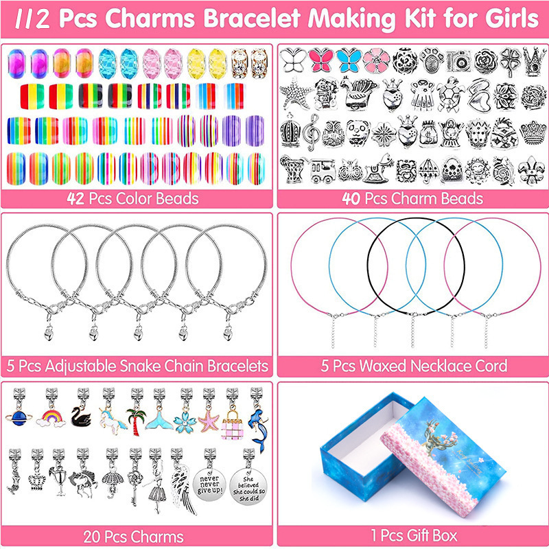 Bracelet Making Kit Including Jewelry Beads Snake Chains - Temu