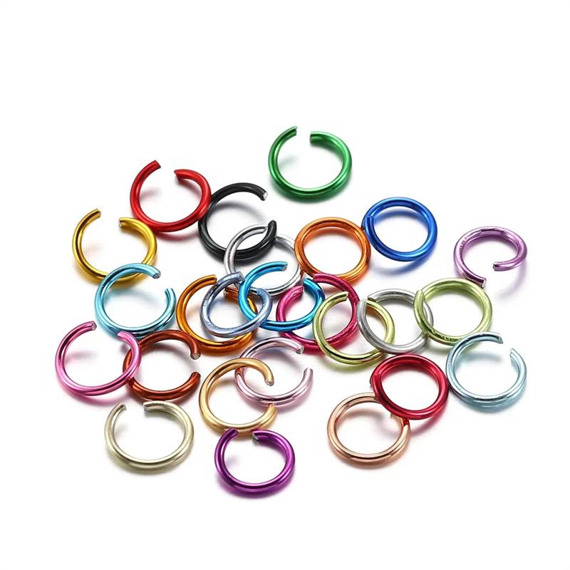 6 Colors Oval Open Jump Split Rings Jewelry Making Connectors Findings  4-7mm - Helia Beer Co