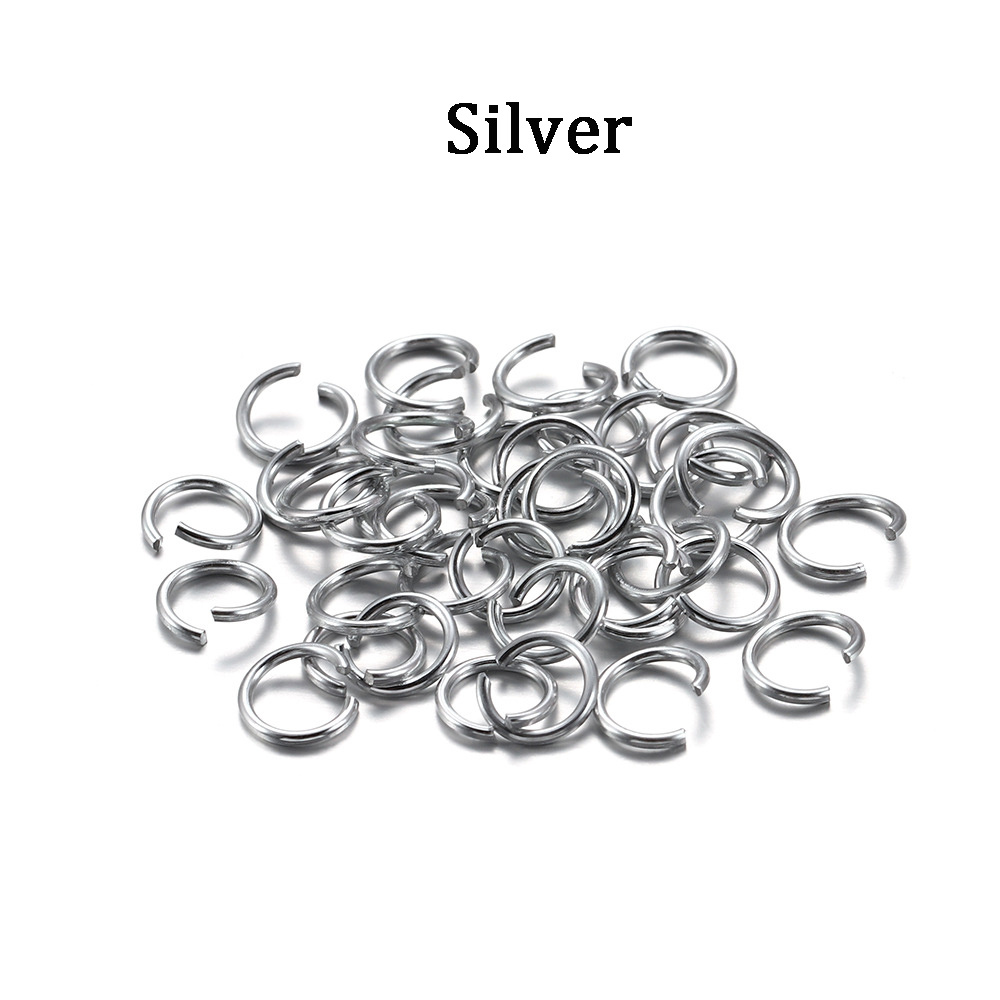 50x Double Jump Rings for Jewelry 4/5/6/8/10/12 mm Split Clasp