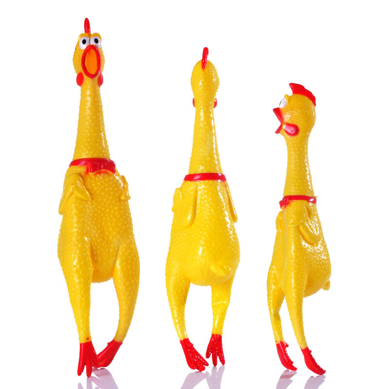 dog chicken toy sound