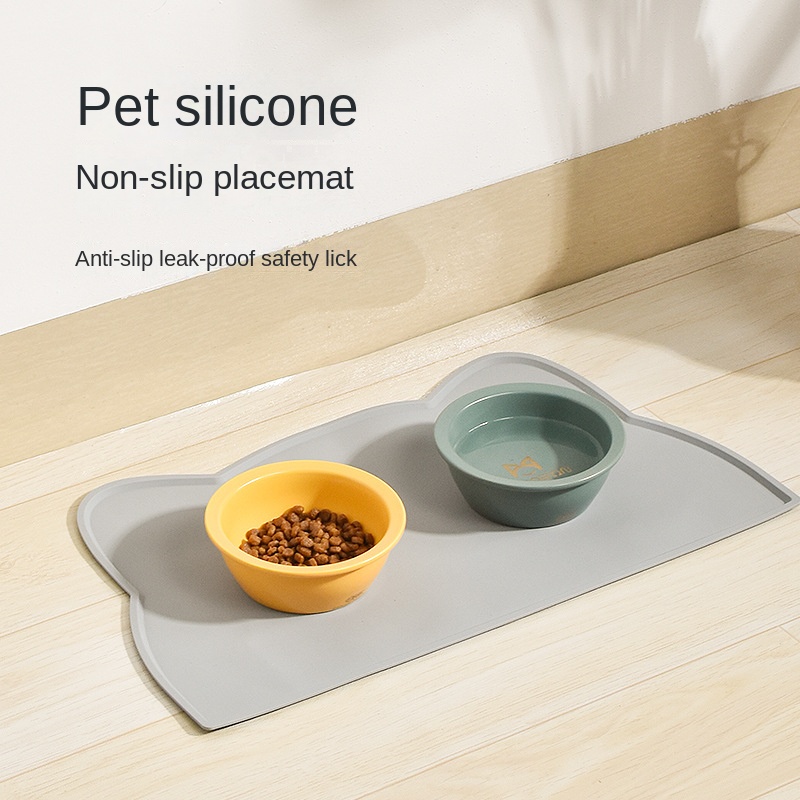 Pet Placemat, Oval Shaped Paw Print Dog Food Mat, Waterproof Silicone Pet  Bowl Pad With Raised Edge, Easy To Clean Non-slip Pet Feeding Mat - Temu  France