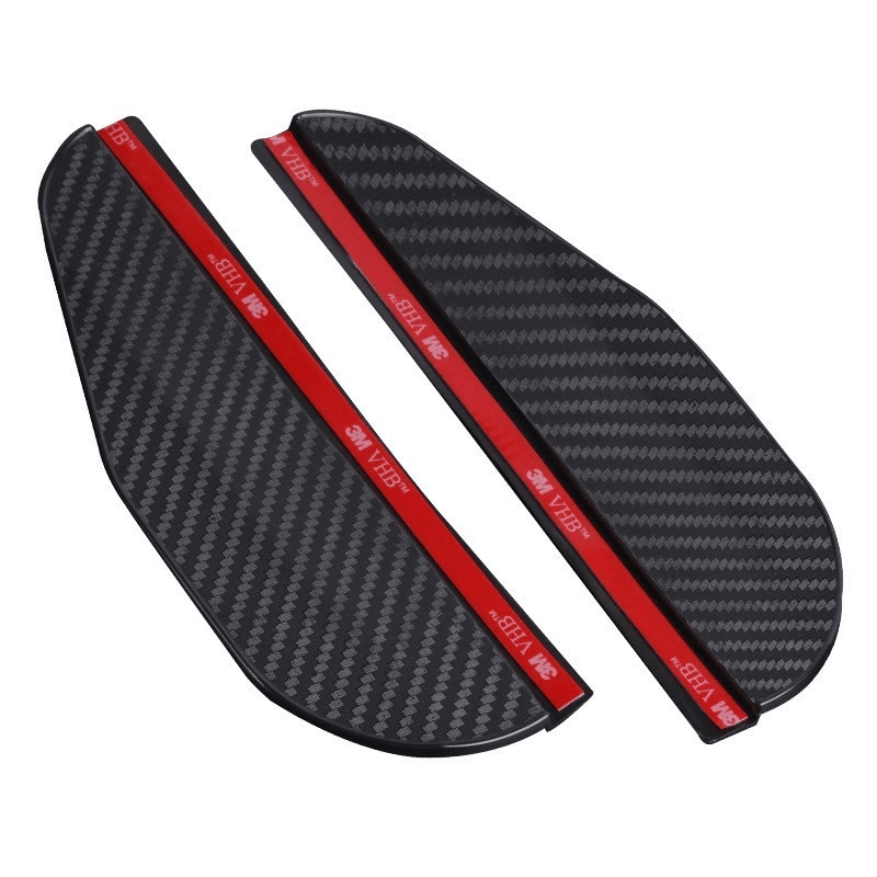 2pcs/set Auto Seitenspiegel Regen Augenbraue Visier Carbon Fiber Look  Sonnenschutz Schnee Wache Wetter Schild Abdeckung Auto Zubehör - Temu  Germany