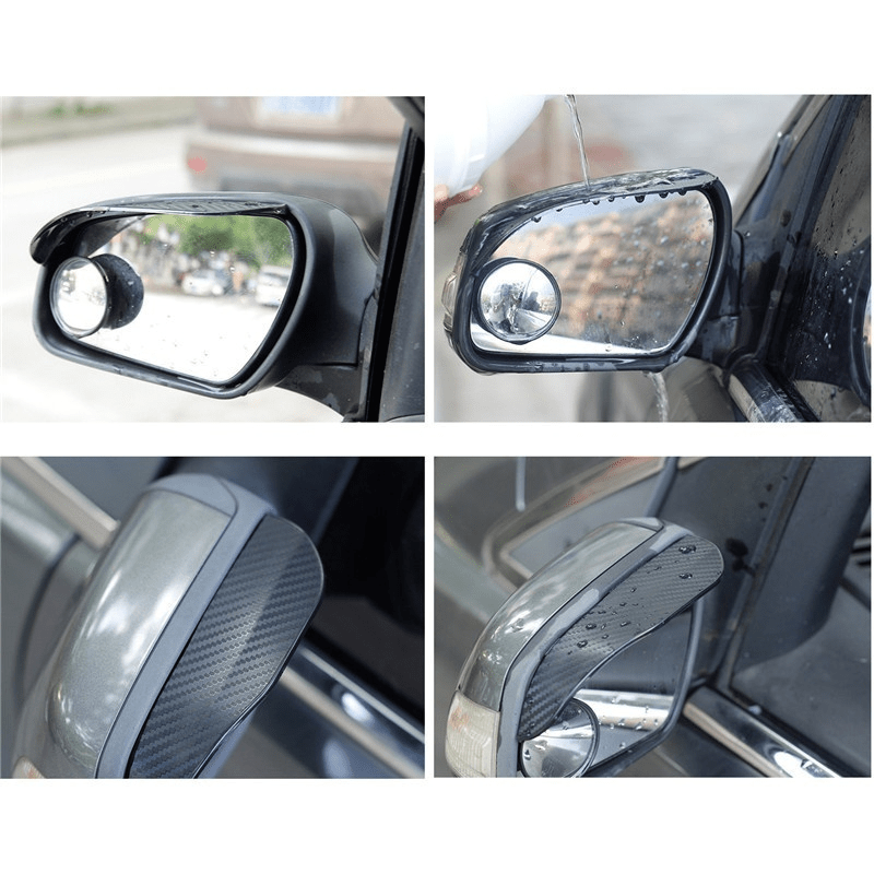 2pcs Auto rückspiegel Regen Augenbraue Kohlefaser spiegel - Temu