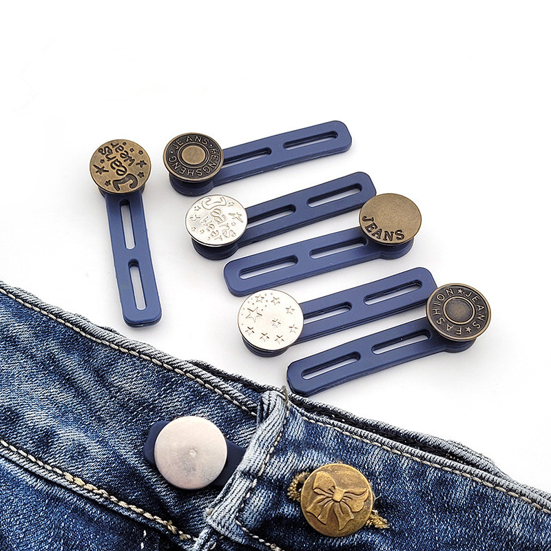 Adjustable Jeans Buttons No Sewing Waist Adjustment Size - Temu