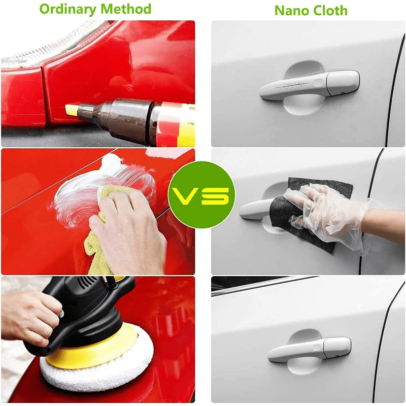 Car Scratches Repairer Rust Removal Car Paint Polishing Car Cleaner Nano  Sparkle Erase Scratch Remover Gray Nano Sparkle Cloth