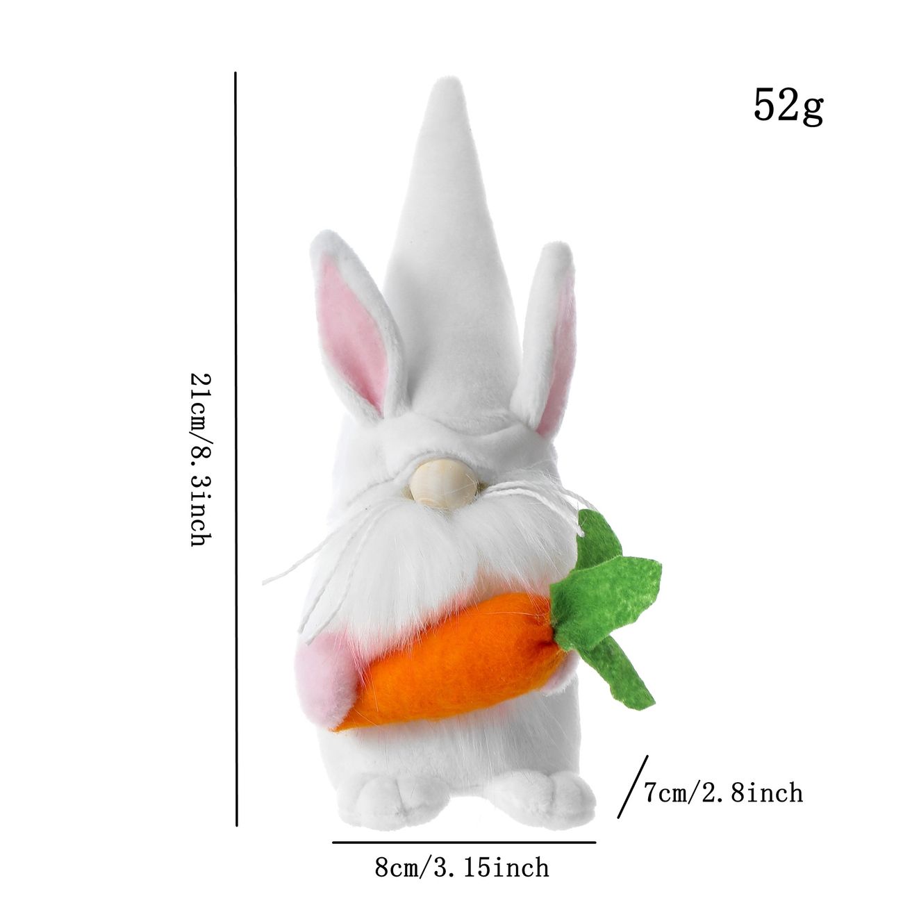 23 Years New Easter Gnome Faceless Doll Cartoon Rabbit Carrot Easter Goblin  Gnome Desktop Decoration - Toys & Games - Temu Canada