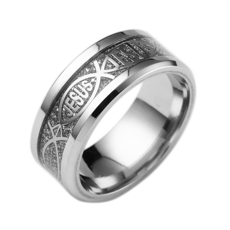 316L Stainless Steel 2023 New St Christopher Ring For Man Chic Fancy Cross  Jesus Jewelry Freeshipping Party Gift - AliExpress