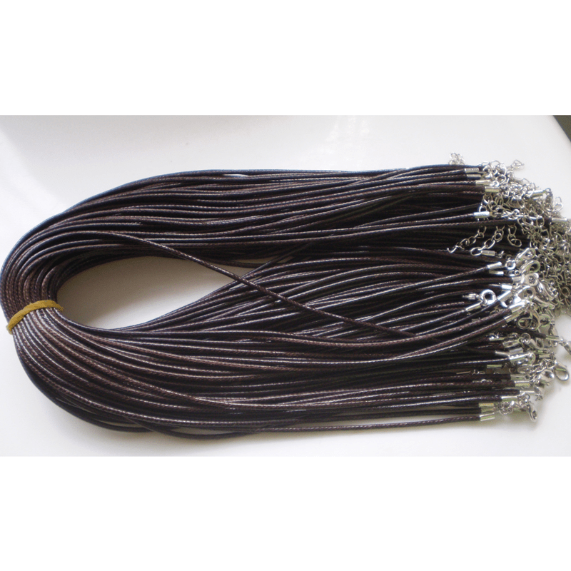 Bulk Lot Black Pu Leather String Necklace Cord Diy - Temu