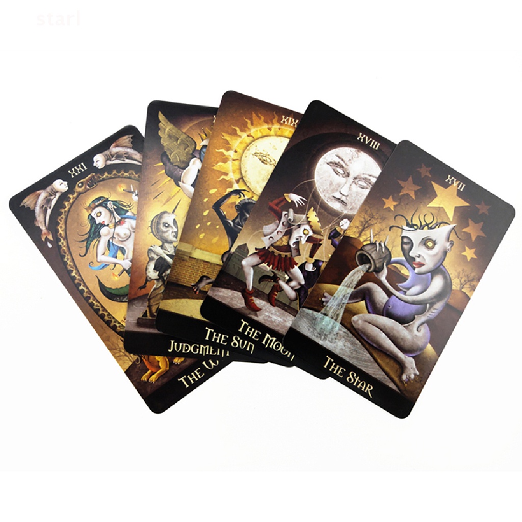 1 Boîte Cartes de Tarot Oracle Carte de Jeu Famille Fête Prophétie  Divination Jeux de Société