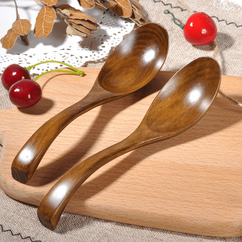 Useful Cutlery Set Ergonomics Handle Wood Utensil Set Japan Style