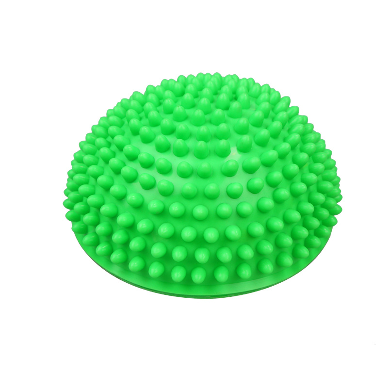 Pelota de masaje de PVC semicircular - Pelota de semicírculo de masaje -  Pelotas de yoga Ejercicio físico Gimnasio Masajeador 5 colores para terapia  muscular de pies de tejido profundo(Amarillo) : 