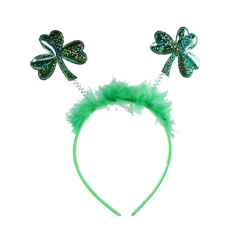 6 Green Feathers - St Patrick's Day