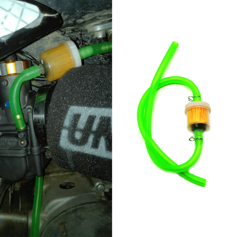 6mm gaz carburant filtre à tuyau d'essence tuyau + clip mini moto