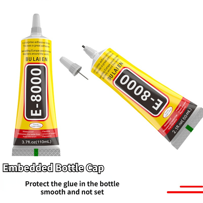 E8000 Liquid Glue Clear Super Glue Phone Repair Adhesive Epoxy Multipurpose  DIY Glue With Precision Applicator