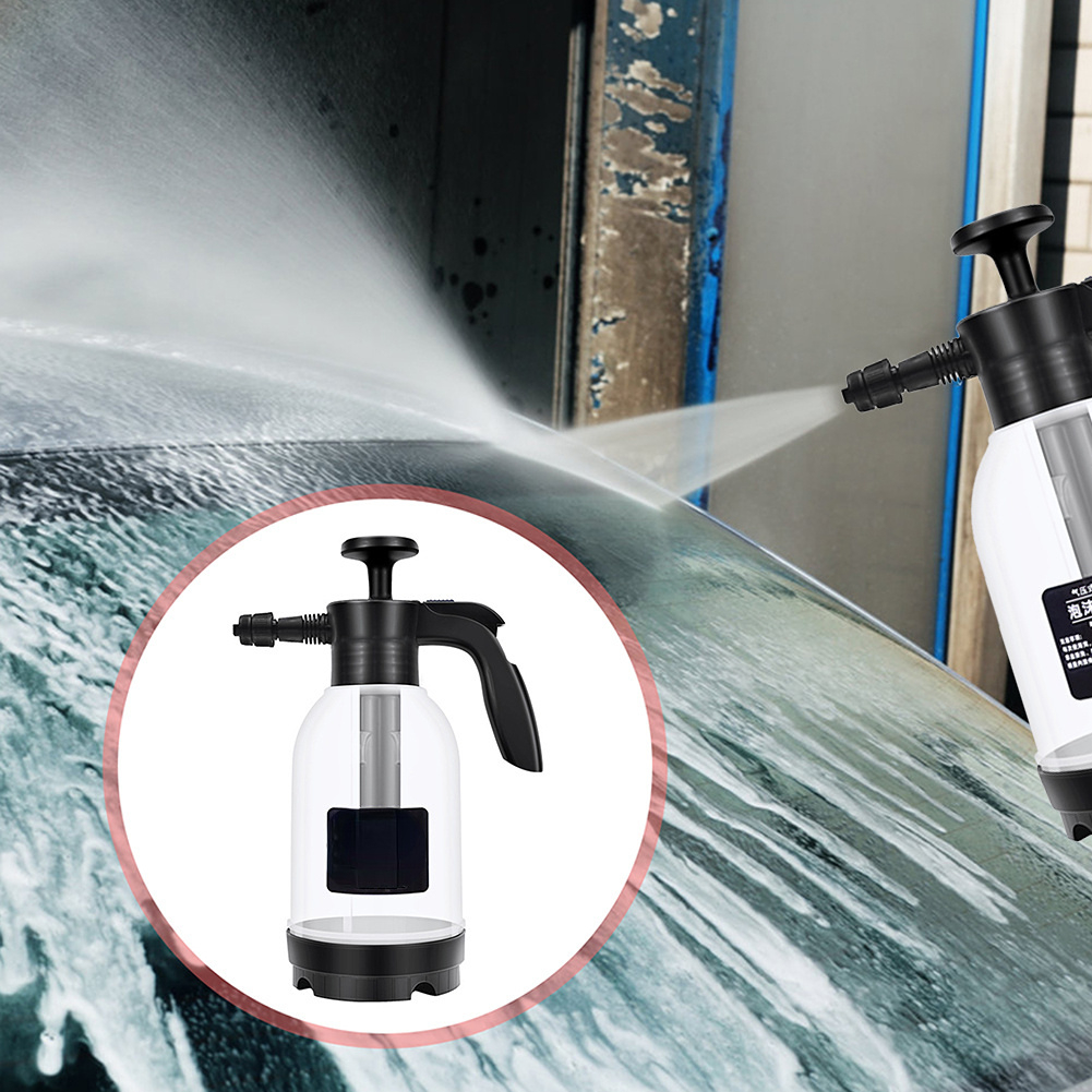 2L Foam Sprayer Car Wash Hand-held Foam Watering Can Air Pressure Sprayer  Plastic Disinfection Water Car Cleaning Tools
