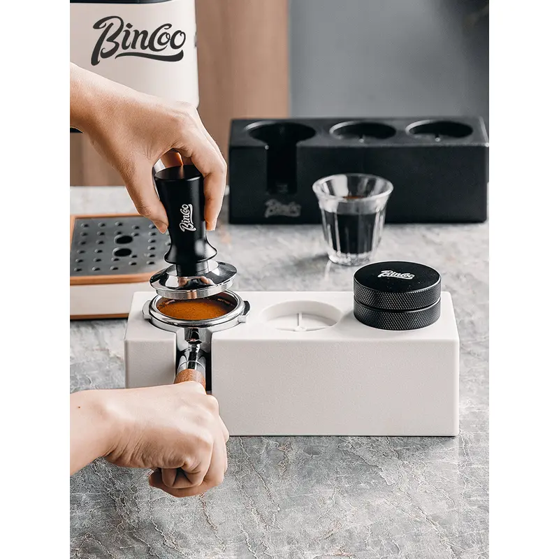 bincoo espresso tamper holder espresso tamper mat coffee tamping station coffee filter tamper holder for barista tool home kitchen office counters details 0
